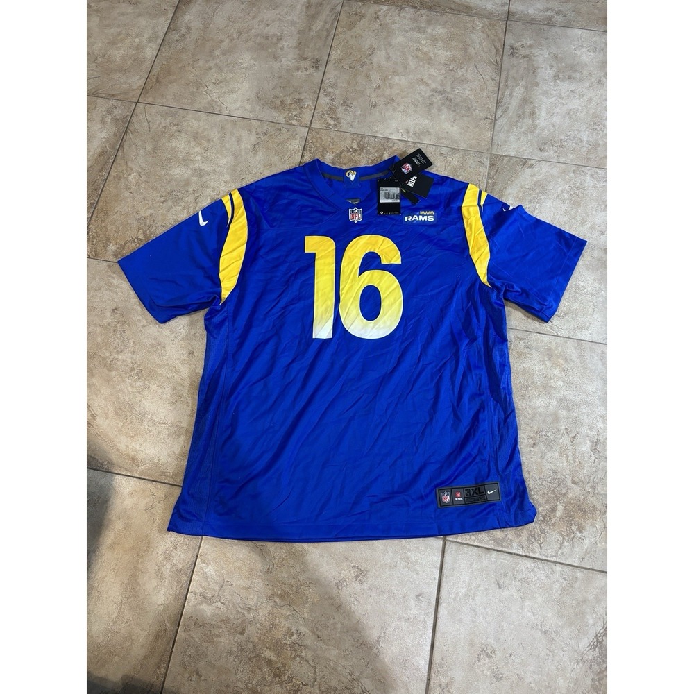 Los Angeles Rams Jared Goff #16 Nike NFL Jersey Men's 3XL On Field Blue NWT